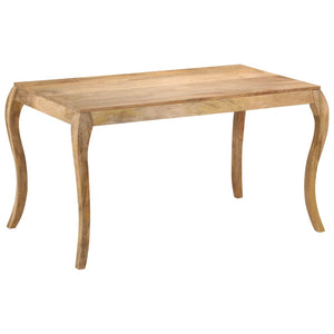 vidaXL Dining Table 135x75x76 cm Solid Mango Wood