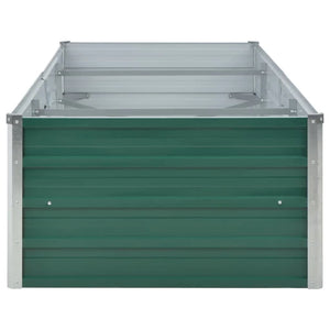 vidaXL Garden Raised Bed Galvanised Steel 240x80x45 cm Green