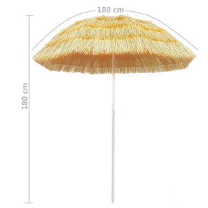 vidaXL Beach Umbrella Natural 180 cm Hawaii Style