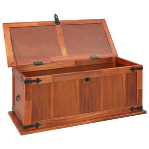 vidaXL Storage Chest 90x45x40 cm Solid Acacia Wood