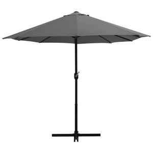 vidaXL Outdoor Parasol with Aluminium Pole 460x270 cm Anthracite