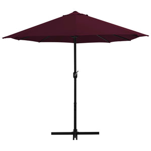 vidaXL Outdoor Parasol with Aluminium Pole 460x270 cm Bordeaux Red