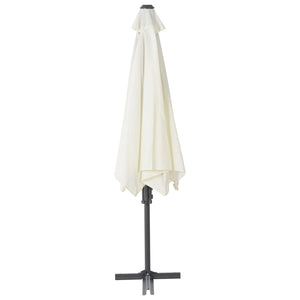 vidaXL Outdoor Parasol with Steel Pole 300 cm Sand