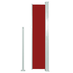 vidaXL Retractable Side Awning 140 x 300 cm Red