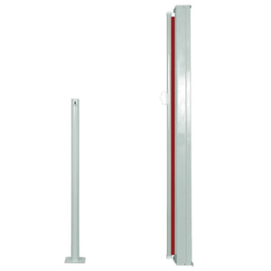 vidaXL Retractable Side Awning 120 x 300 cm Red