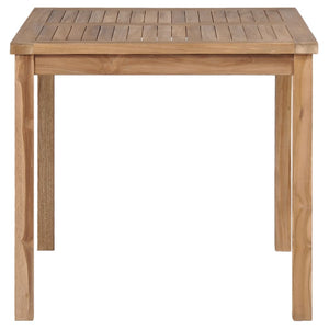 vidaXL Garden Table 80x80x77 cm Solid Teak Wood