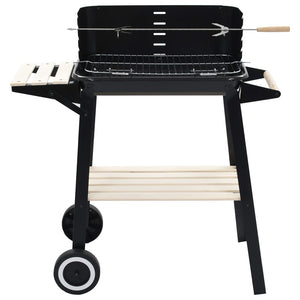 vidaXL Charcoal BBQ Stand with Wheels