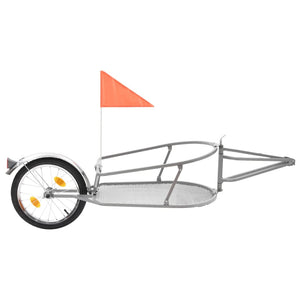 vidaXL Bike Luggage Trailer with Bag Orange and Black