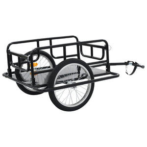 vidaXL Bike Trailer 130x73x48.5 cm Steel Black