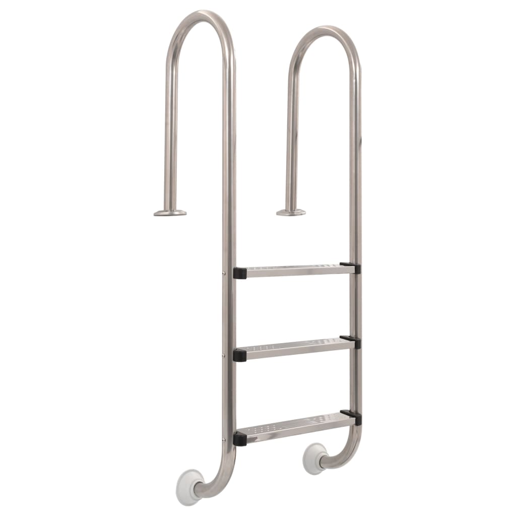 vidaXL Pool Ladder 3 Steps Stainless Steel 304 120 cm