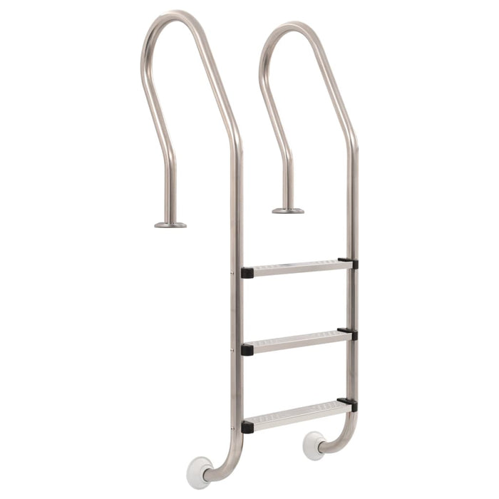 vidaXL Pool Ladder 3 Steps Stainless Steel 304 120 cm