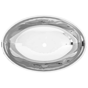 vidaXL Wash Basin 40x33x13.5 cm Ceramic Silver