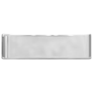 vidaXL Wash Basin with Faucet Hole 48x37x13.5 cm Ceramic Silver