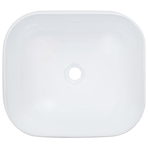 vidaXL Wash Basin 44.5x39.5x14.5 cm Ceramic White