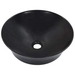 vidaXL Wash Basin 41x12.5 cm Ceramic Black