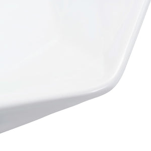 vidaXL Wash Basin 41x36.5x12 cm Ceramic White