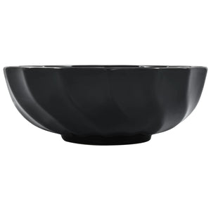 vidaXL Wash Basin 46x17 cm Ceramic Black