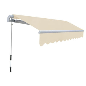 vidaXL Folding Awning Manual Operated 300 cm Cream