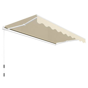 vidaXL Folding Awning Manual Operated 300 cm Cream