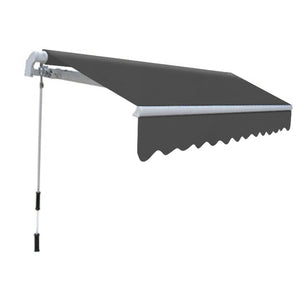 vidaXL Folding Awning Manual Operated 300 cm Anthracite