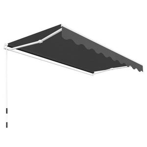 vidaXL Folding Awning Manual Operated 300 cm Anthracite