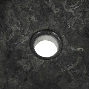 vidaXL Sink 40x12 cm Marble Black