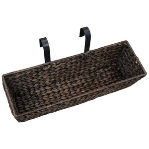 vidaXL Planters 2 pcs Water Hyacinth Brown