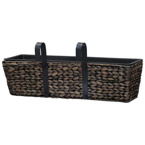 vidaXL Planters 2 pcs Water Hyacinth Brown