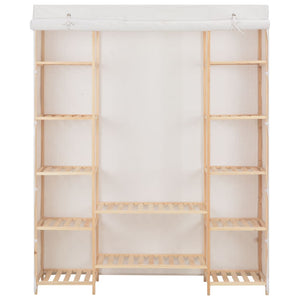 vidaXL Wardrobe White 135x40x170 cm Fabric