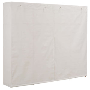 vidaXL Wardrobe White 200x40x170 cm Fabric