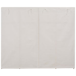 vidaXL Wardrobe White 200x40x170 cm Fabric