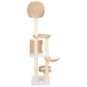 vidaXL Cat Tree with Sisal Scratching Post Seagrass