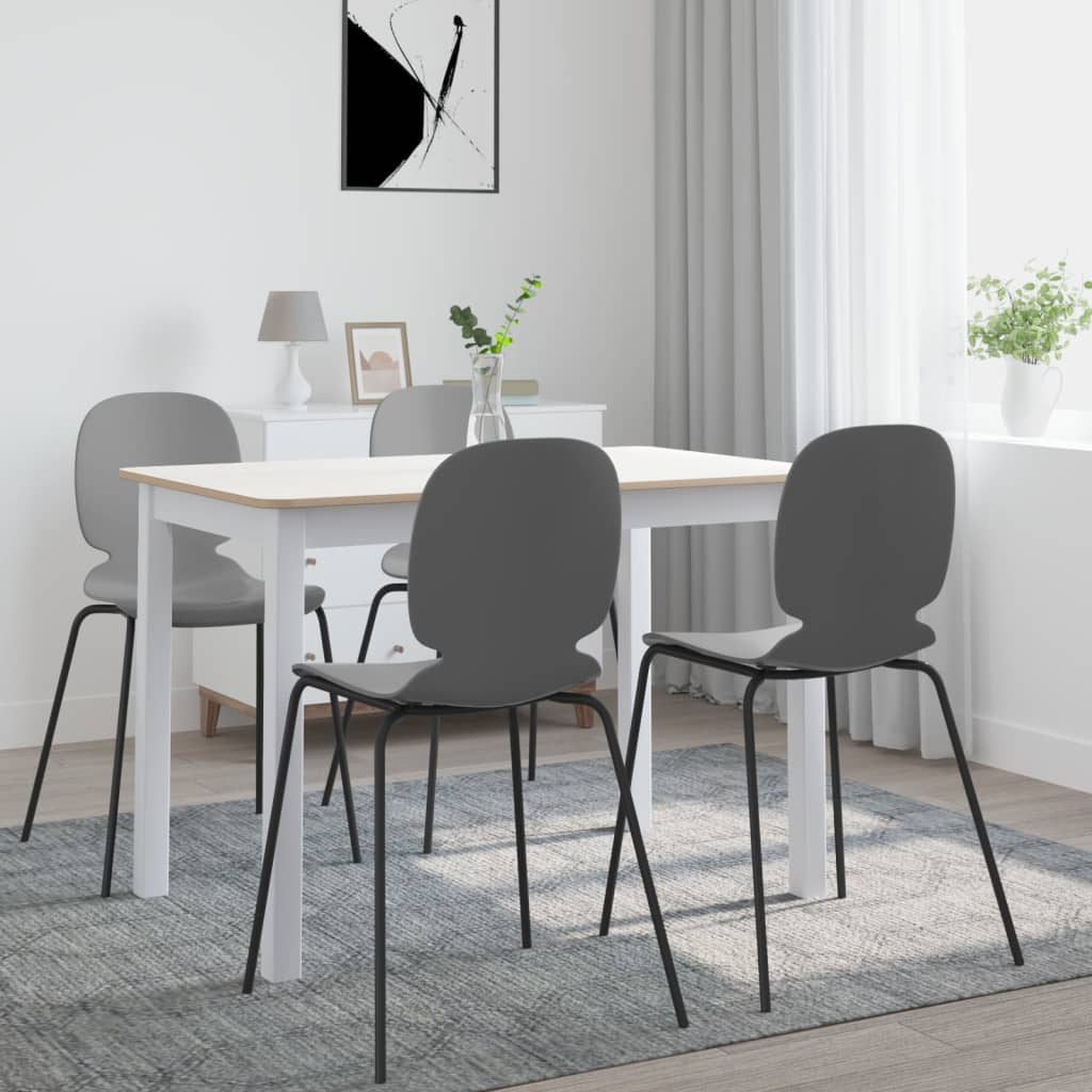 vidaXL Dining Table White and Brown 114x71x75 cm Solid Rubber Wood