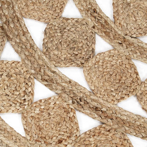 vidaXL Handmade Rug Braided Jute 120 cm