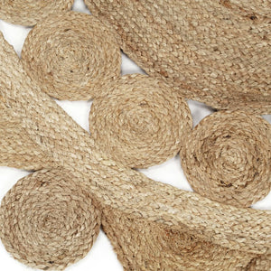 vidaXL Handmade Rug Braided Jute 90 cm