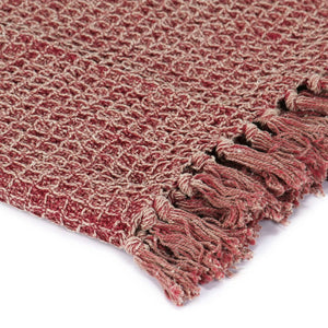 vidaXL Throw Cotton 220x250 cm Burgundy