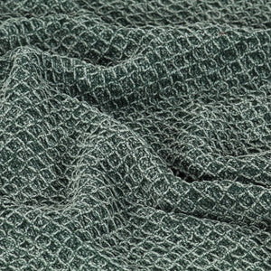 vidaXL Throw Cotton 220x250 cm Dark Green