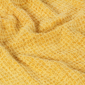 vidaXL Throw Cotton 220x250 cm Mustard Yellow