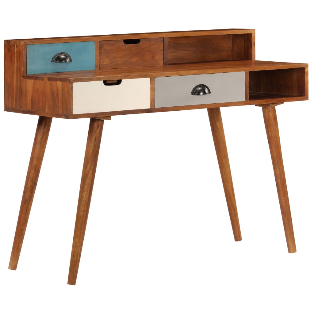 vidaXL Writing Desk 110x50x90 cm Solid Acacia Wood