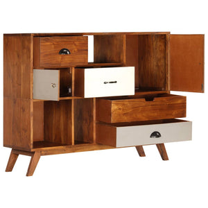 vidaXL Sideboard 115x35x86 cm Solid Acacia Wood