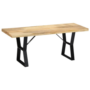 vidaXL Bench 110 cm Solid Mango Wood