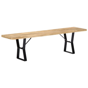 vidaXL Bench 160 cm Solid Mango Wood