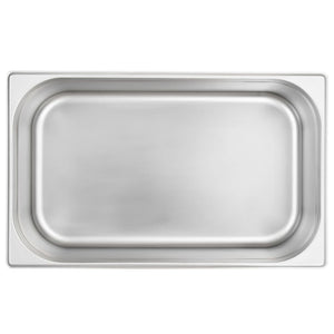 vidaXL Gastronorm Containers 2 pcs GN 1/1 150 mm Stainless Steel