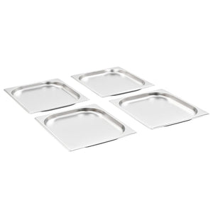 vidaXL Gastronorm Containers 8 pcs GN 1/2 20 mm Stainless Steel