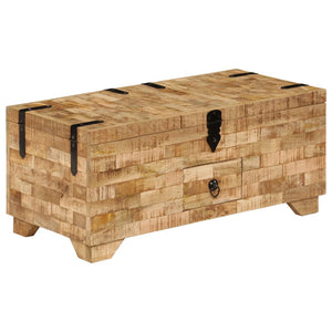 vidaXL Coffee Table Solid Mango Wood 80x40x35 cm