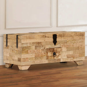 vidaXL Coffee Table Solid Mango Wood 80x40x35 cm