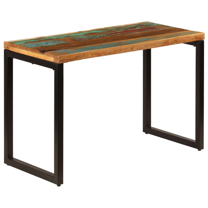 vidaXL Dining Table 115x55x76 cm Solid Reclaimed Wood and Steel