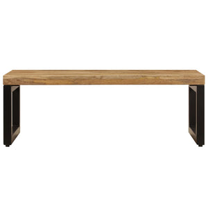 vidaXL Coffee Table 100x50x35 cm Solid Mango Wood and Steel