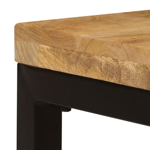 vidaXL Coffee Table 100x50x35 cm Solid Mango Wood and Steel