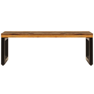 vidaXL Coffee Table 100x50x35 cm Solid Reclaimed Wood and Steel